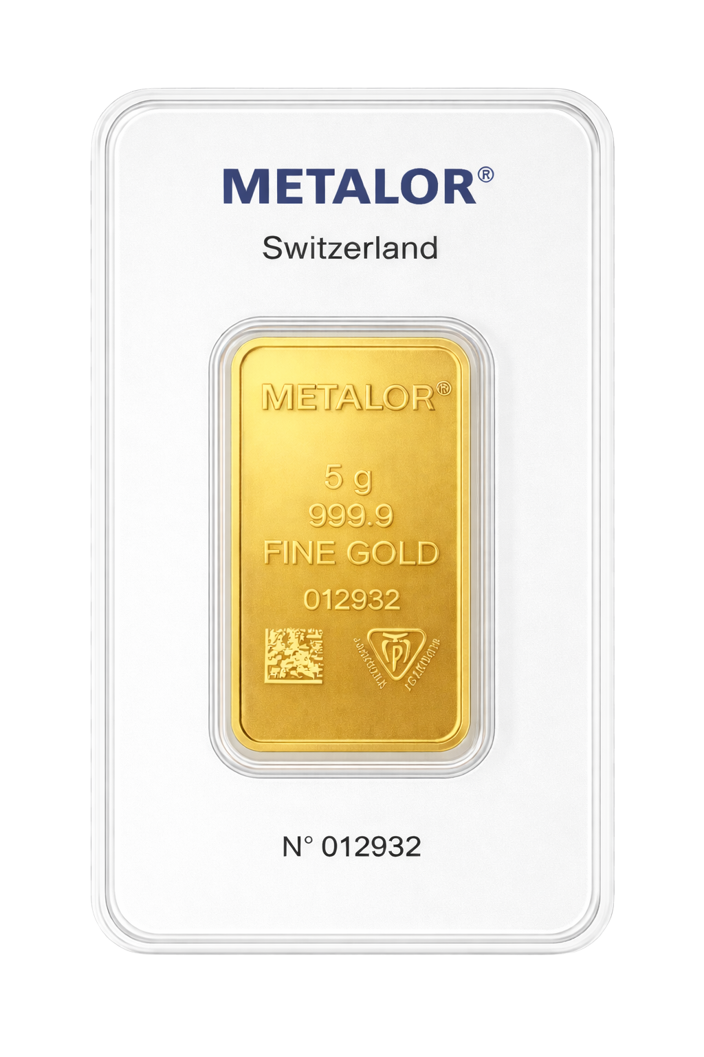 Lingotin d’Or 5 Grammes – Or pur 999,9‰