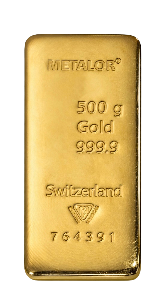 Lingot d’Or 500 grammes – Or pur 999,9‰